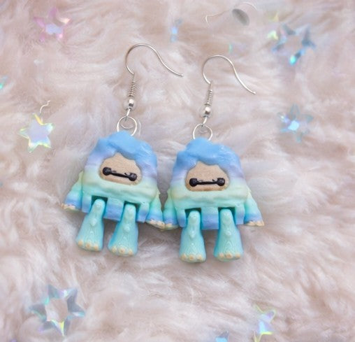 Layers In Green Yeti/Bigfoot Earrings