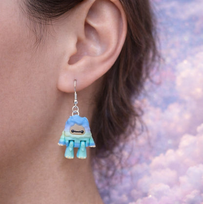 Layers In Green Yeti/Bigfoot Earrings