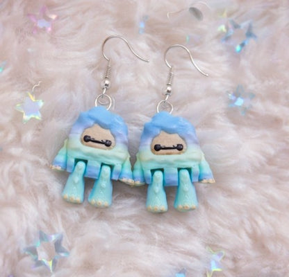 Layers In Green Yeti/Bigfoot Earrings