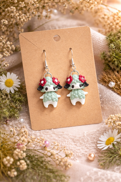 Layers In Green Pixie Earrings